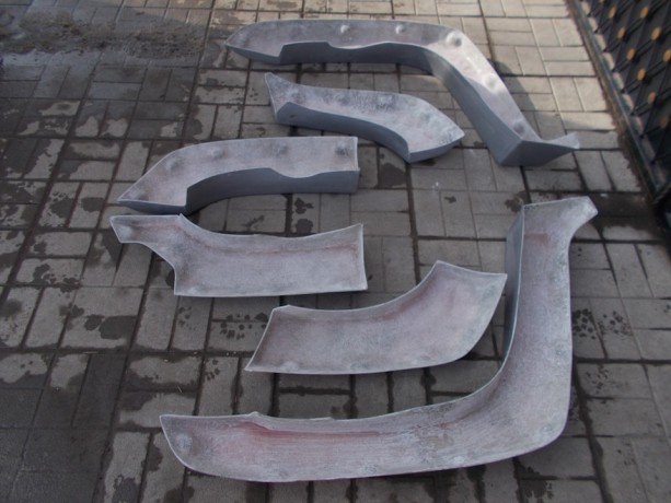 Силовые расширители колесных арок стеклопластиковые для Nissan Patrol GR II (Y61) купить недорого с доставкой в Обнинск