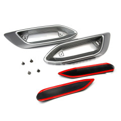 Имитация выхлопа SILVER (серебристый) для Volkswagen Polo Liftback (2020-2023)